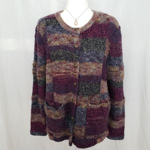 Koret Heathered Wool Blend Cardigan